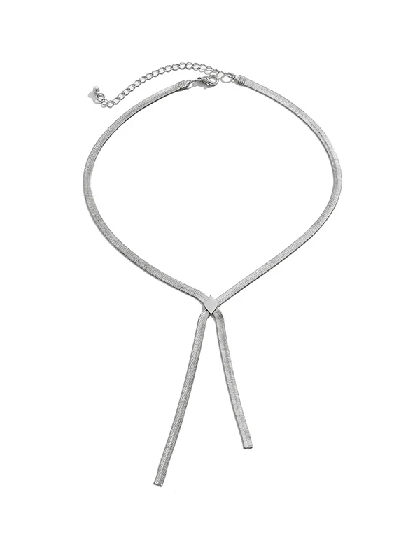 Hollow Solid Color Necklaces Accessories - Image 23