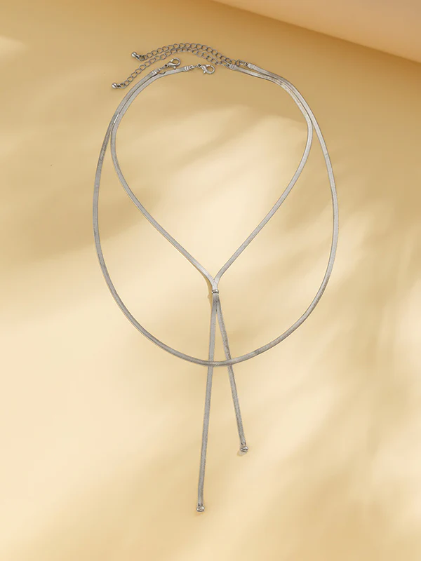 Hollow Solid Color Necklaces Accessories - Image 11