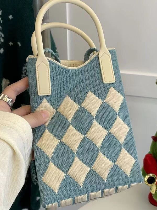 Houndstooth Split-Joint Bags Crossbody Bags Handbags - Image 8