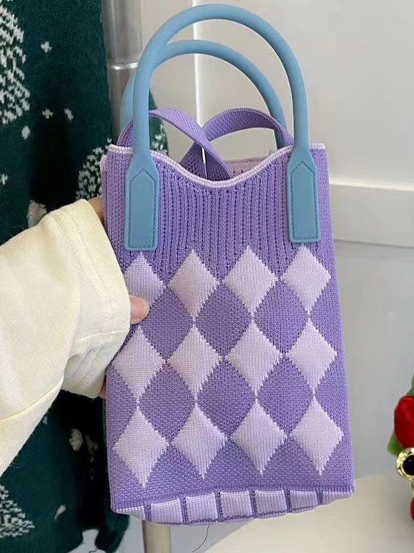 Houndstooth Split-Joint Bags Crossbody Bags Handbags - Image 9