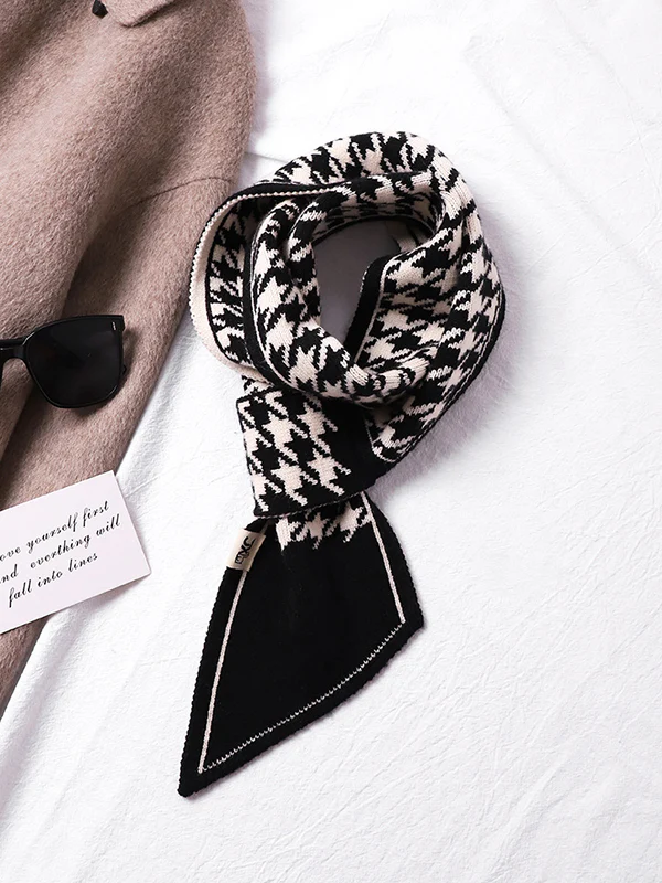 Houndstooth Split-Joint Scarf - Image 4