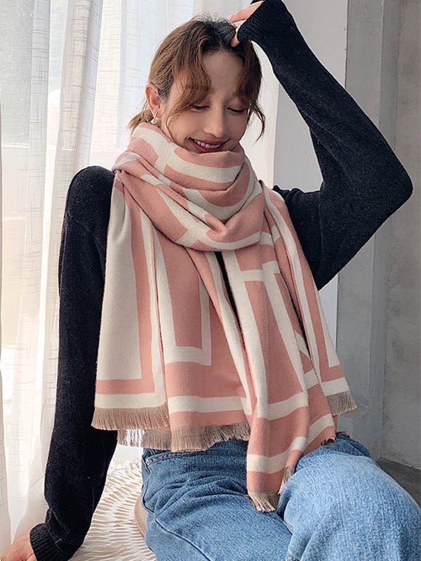 Imitation Cashmere Double-Sided Shawl - Image 10