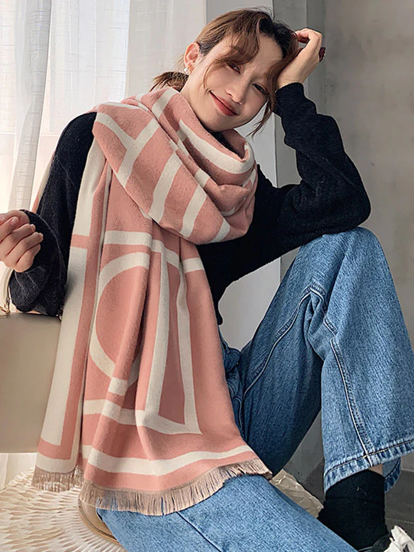 Imitation Cashmere Double-Sided Shawl - Image 11