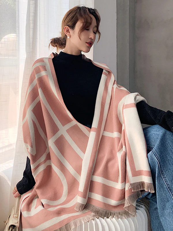 Imitation Cashmere Double-Sided Shawl - Image 12