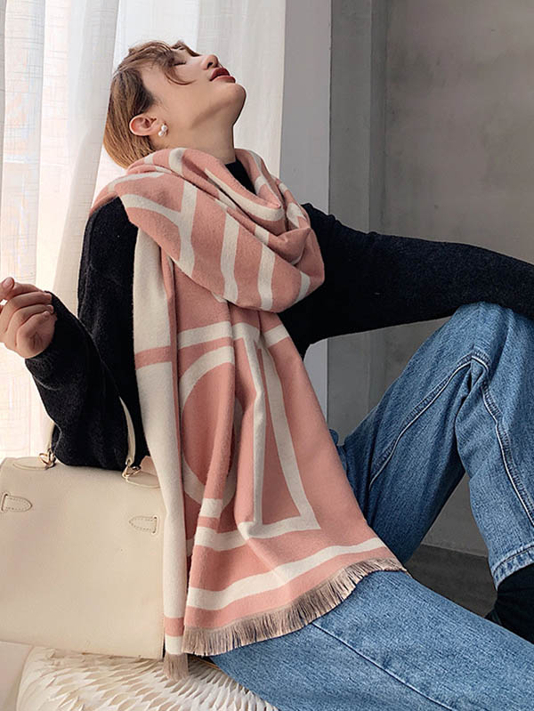 Imitation Cashmere Double-Sided Shawl - Image 13