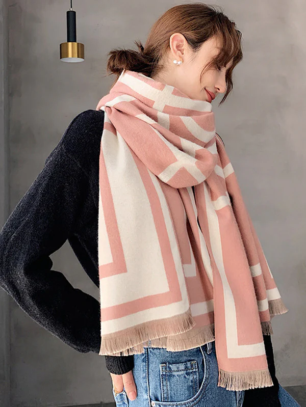Imitation Cashmere Double-Sided Shawl - Image 14