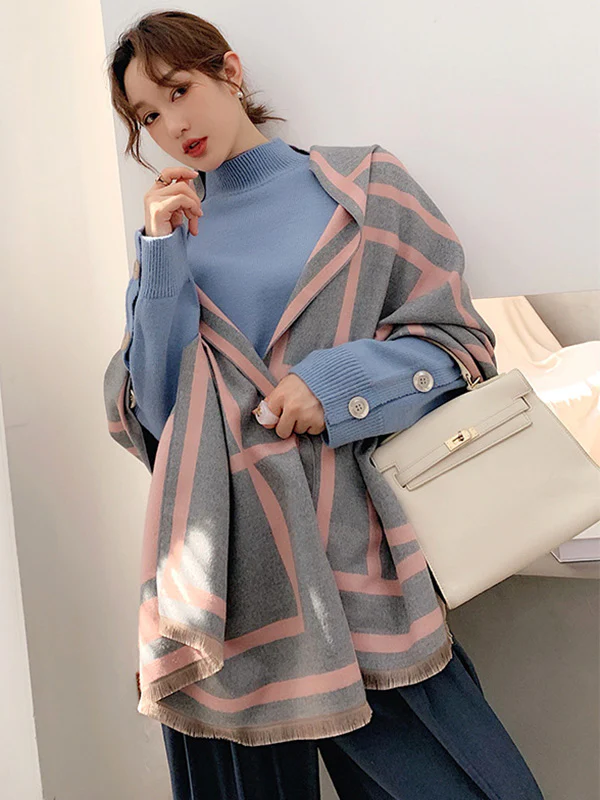 Imitation Cashmere Double-Sided Shawl - Image 18