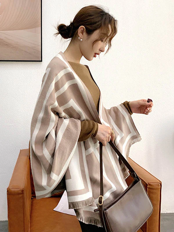 Imitation Cashmere Double-Sided Shawl - Image 24