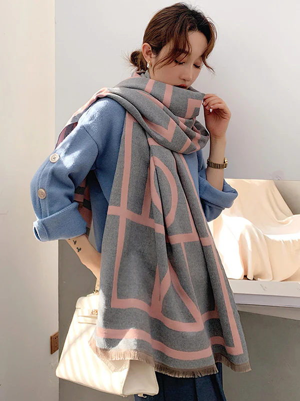 Imitation Cashmere Double-Sided Shawl - Image 4