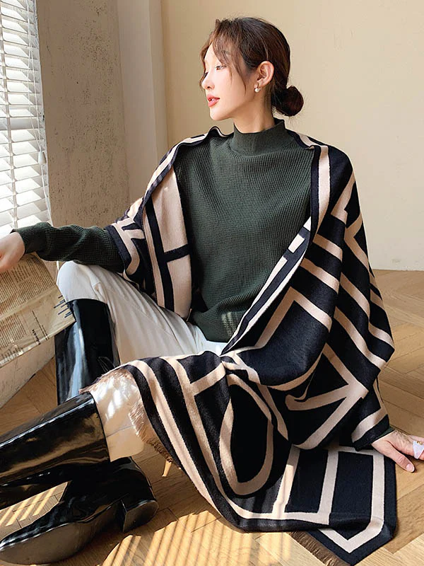 Imitation Cashmere Double-Sided Shawl - Image 5