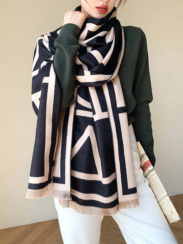 Imitation Cashmere Double-Sided Shawl - Image 6