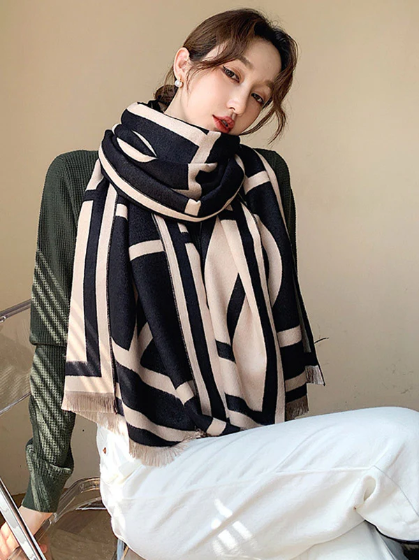 Imitation Cashmere Double-Sided Shawl - Image 7