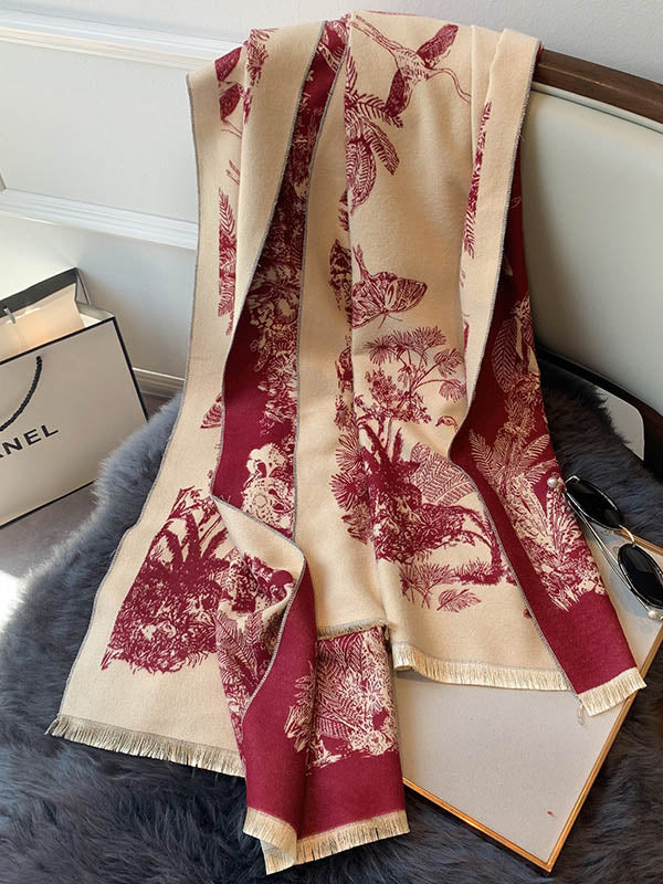 Imitation Cashmere Shawl Printed Warm Scarf - Image 15