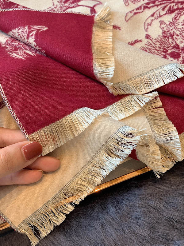 Imitation Cashmere Shawl Printed Warm Scarf - Image 19
