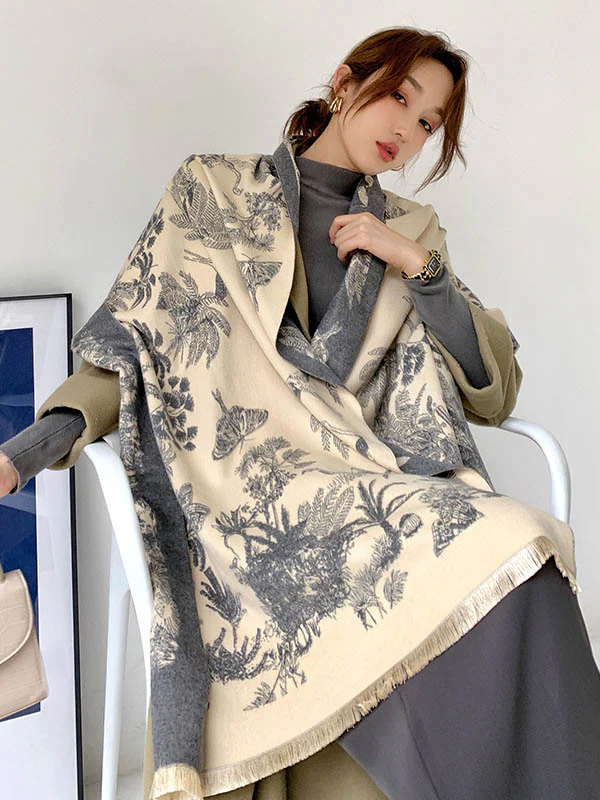 Imitation Cashmere Shawl Printed Warm Scarf - Image 2