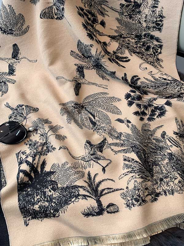 Imitation Cashmere Shawl Printed Warm Scarf - Image 22