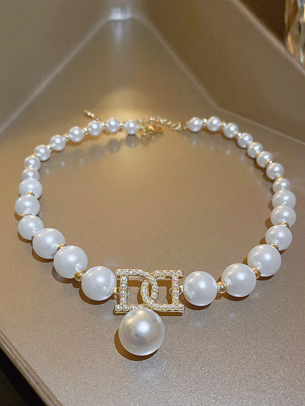 Imitation Pearl Dainty Necklace Necklaces Accessories - Image 5