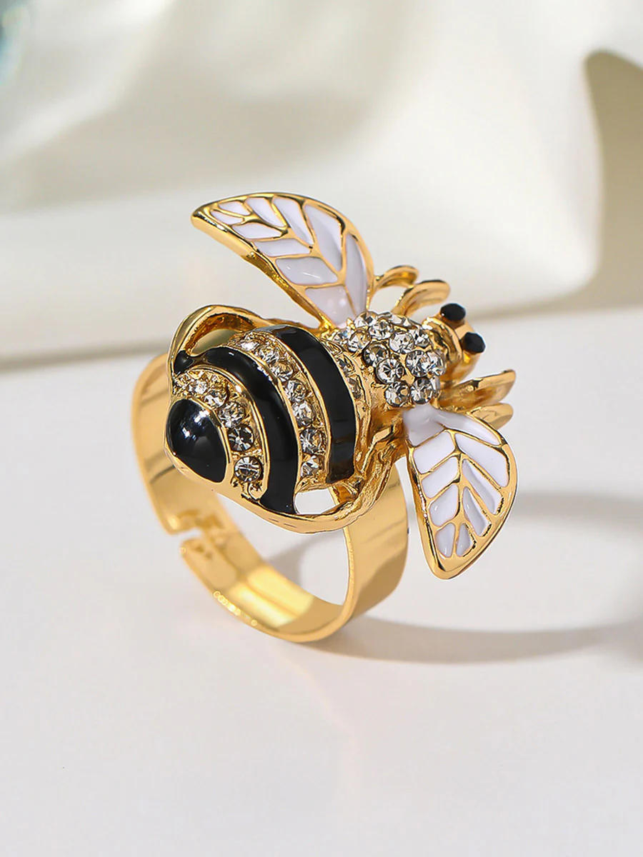 Insect Shape Rhine Stones Rings Accessories - Image 2
