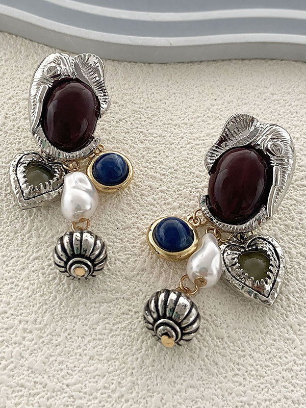 Irregularity Animal Shape Heart Shape Shiny Earrings Accessories - Image 6