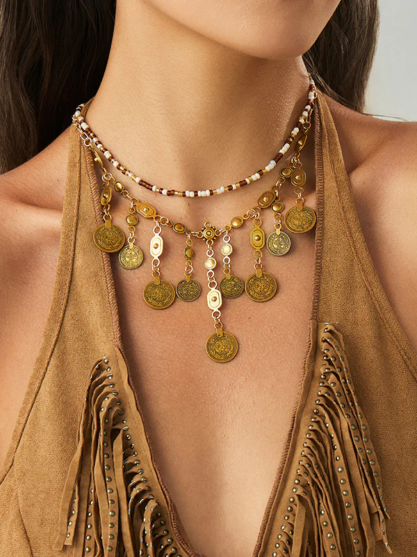 Irregularity Chains Geometric Shiny Necklaces Accessories - Image 2