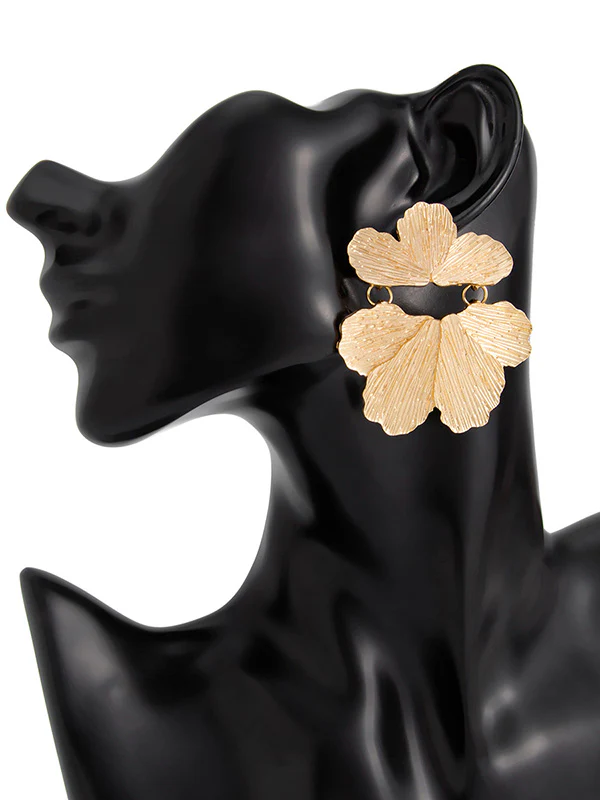 Irregularity Flower Shape Earrings Accessories - Image 13
