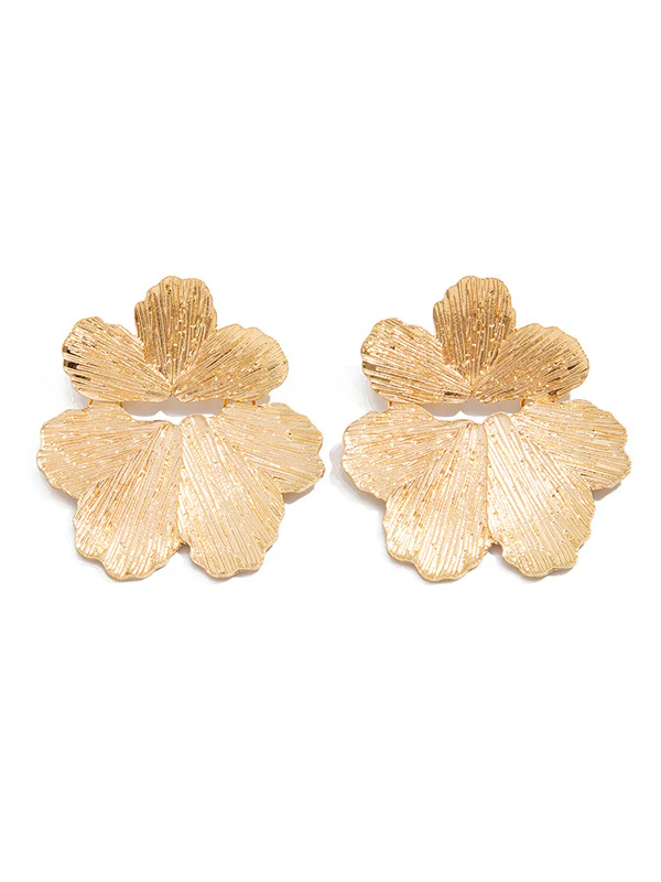 Irregularity Flower Shape Earrings Accessories - Image 16