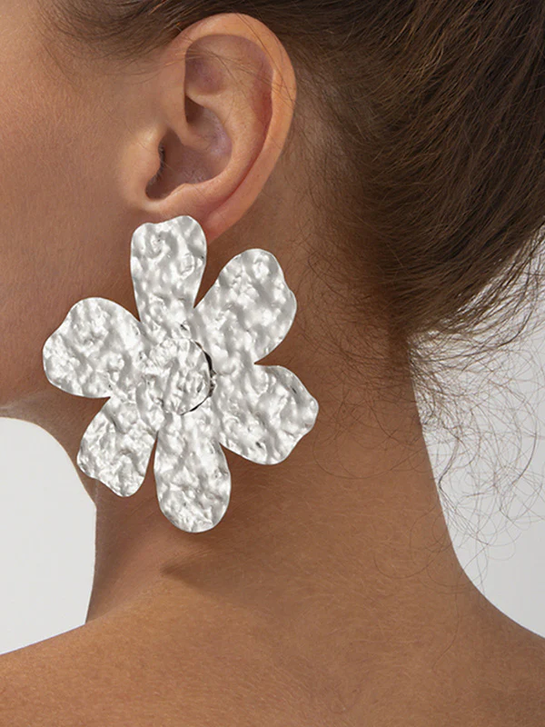 Irregularity Flower Shape Earrings Accessories - Image 20