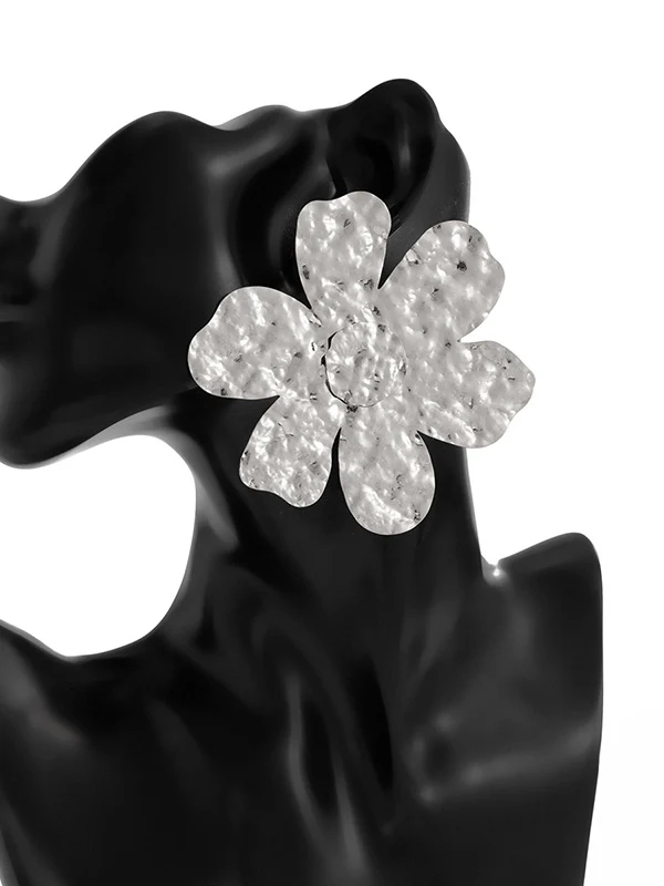 Irregularity Flower Shape Earrings Accessories - Image 21