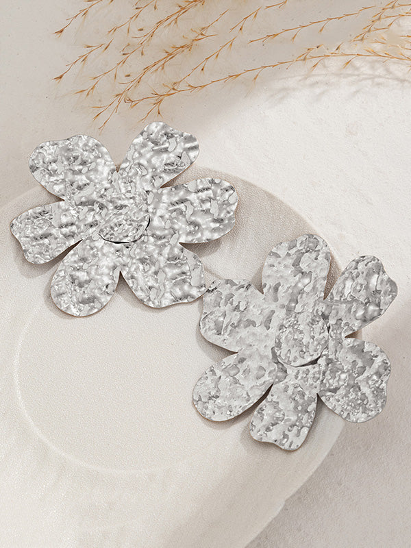 Irregularity Flower Shape Earrings Accessories - Image 22