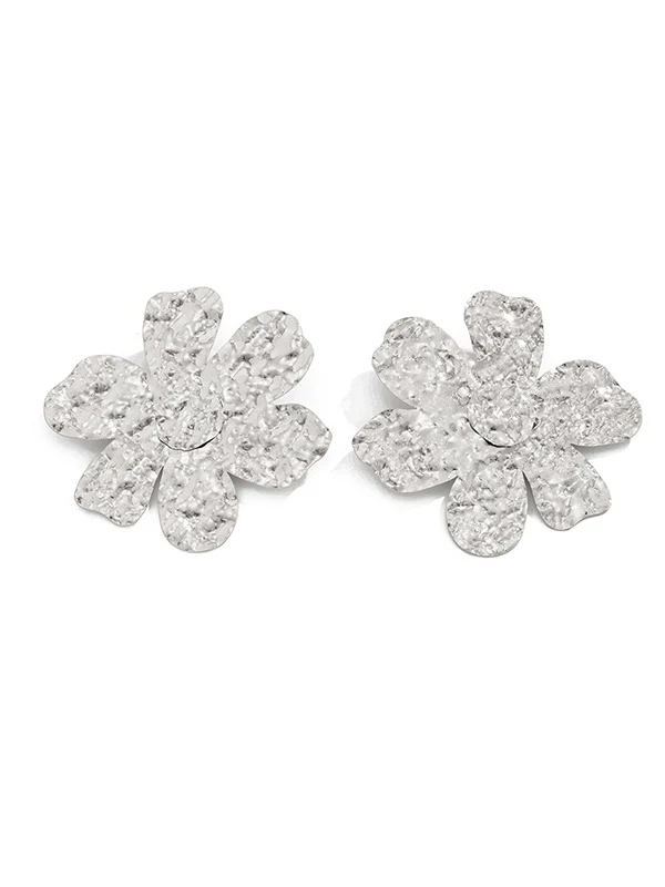 Irregularity Flower Shape Earrings Accessories - Image 24