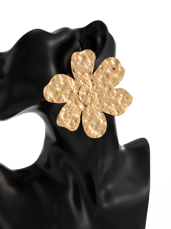 Irregularity Flower Shape Earrings Accessories - Image 29