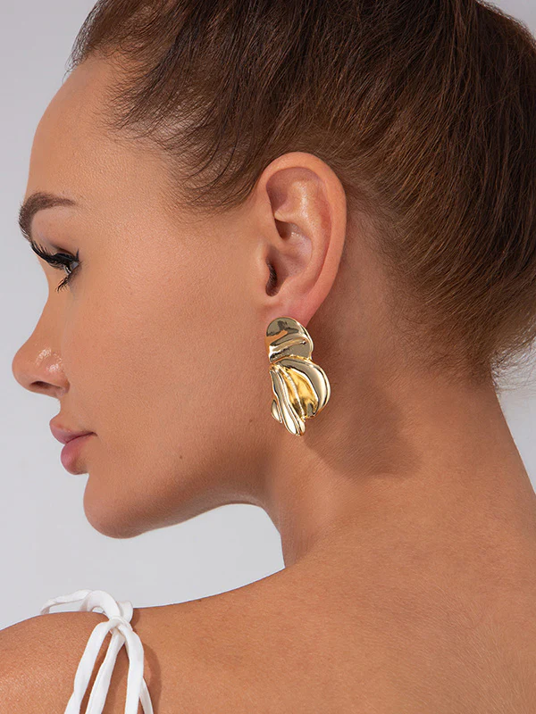Irregularity Flower Shape Earrings Accessories - Image 36
