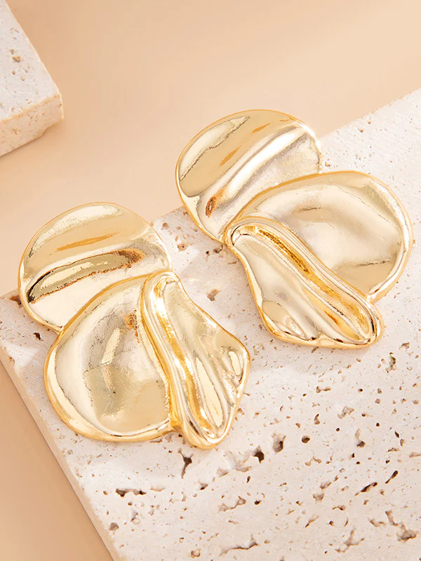 Irregularity Flower Shape Earrings Accessories - Image 38