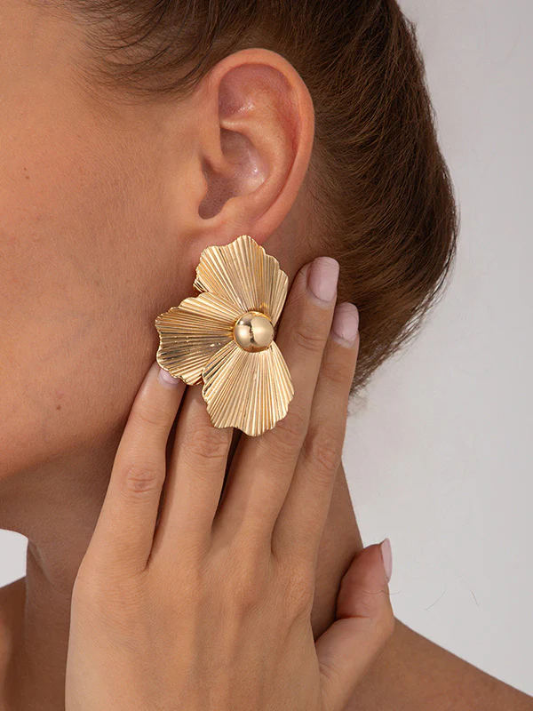 Irregularity Flower Shape Earrings Accessories - Image 41