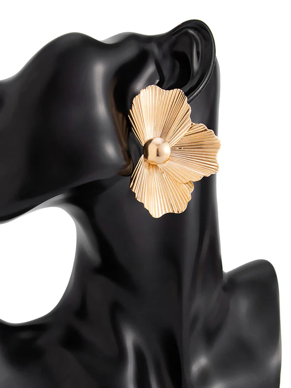 Irregularity Flower Shape Earrings Accessories - Image 44