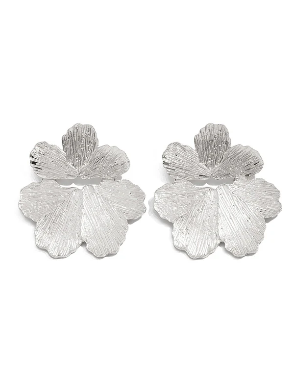 Irregularity Flower Shape Earrings Accessories - Image 9
