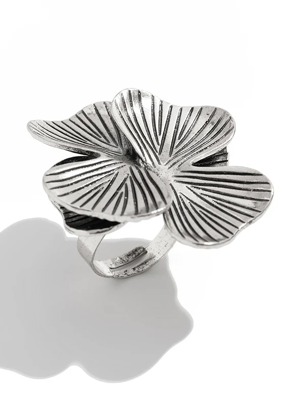 Irregularity Flower Shape Geometric Rings Accessories - Image 8