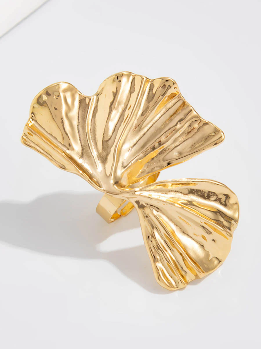 Irregularity Geometric Pleated Rings Accessories - Image 10