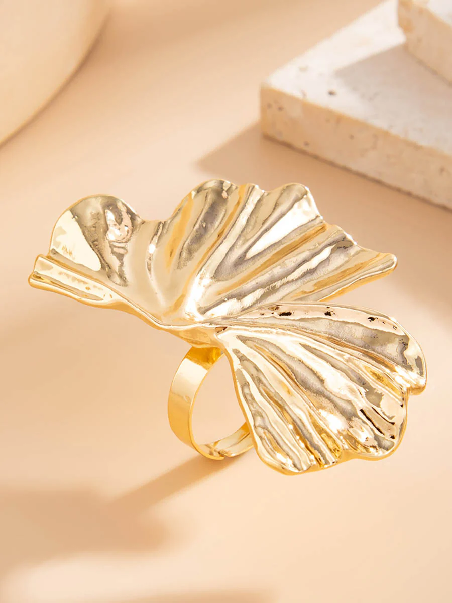 Irregularity Geometric Pleated Rings Accessories - Image 12