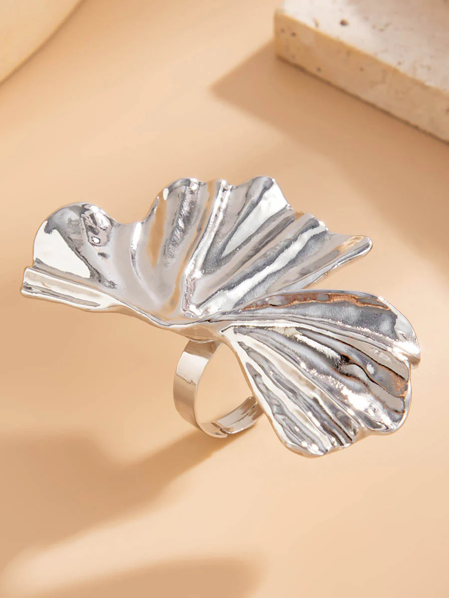 Irregularity Geometric Pleated Rings Accessories - Image 18
