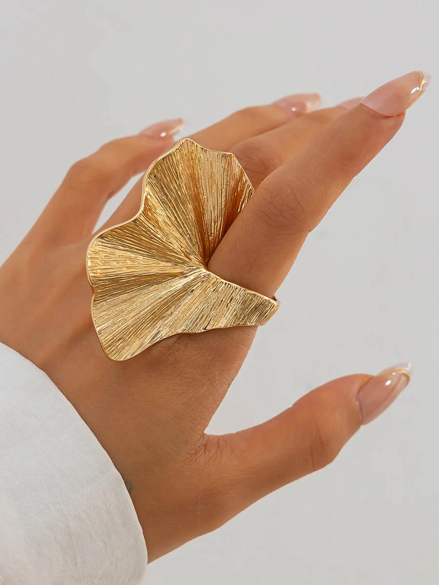 Irregularity Geometric Pleated Rings Accessories - Image 20
