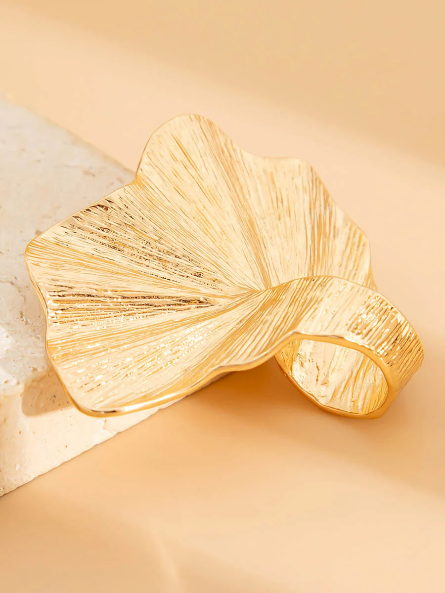 Irregularity Geometric Pleated Rings Accessories - Image 22