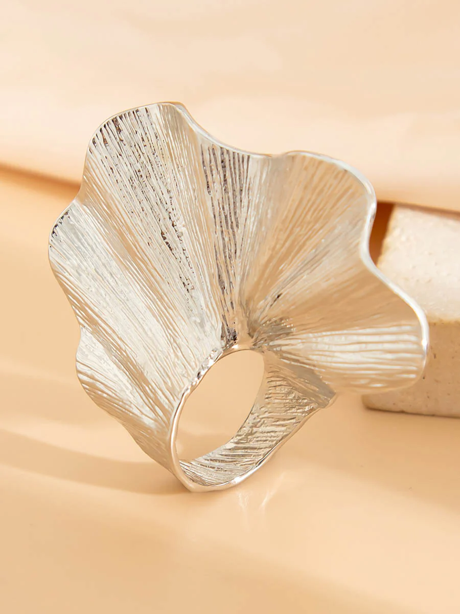 Irregularity Geometric Pleated Rings Accessories - Image 6