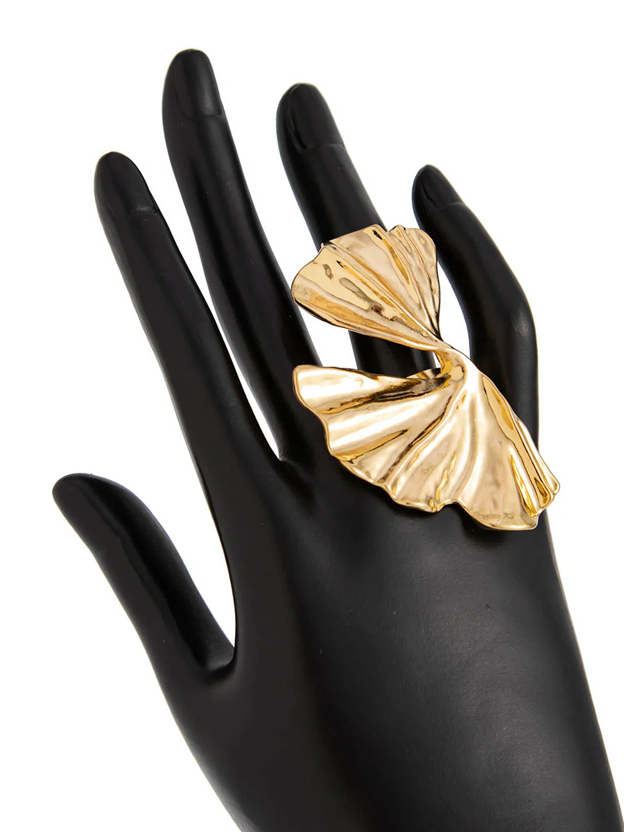 Irregularity Geometric Pleated Rings Accessories - Image 9