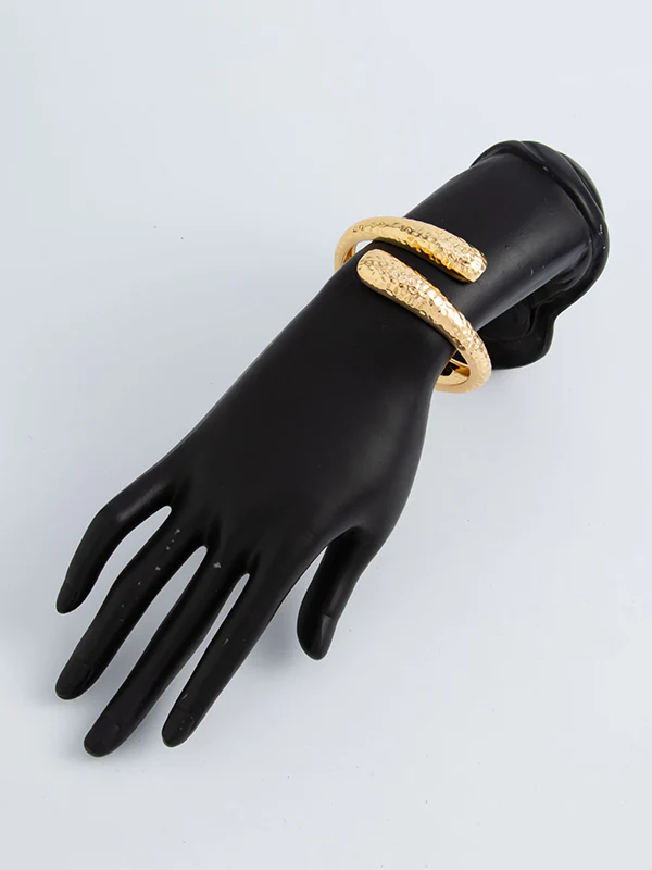 Irregularity Geometric Pleated Shiny Bracelet Accessories - Image 12