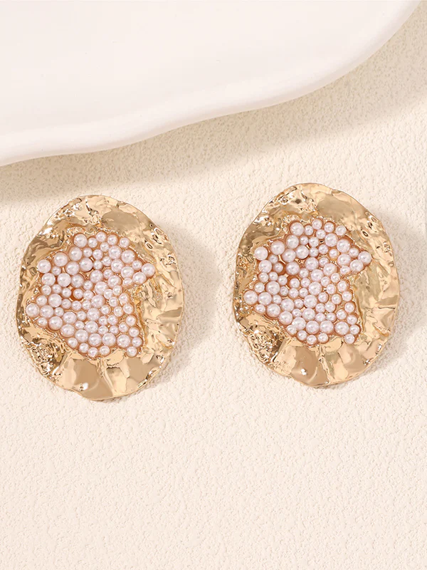 Irregularity Geometric Rhinestone Shiny Earrings Accessories - Image 6