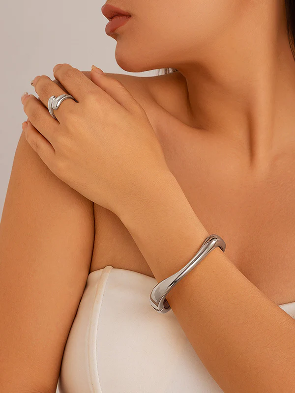 Irregularity Geometric Shiny Bracelet Accessories - Image 11