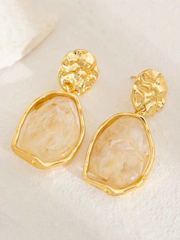 Irregularity Geometric Shiny Earrings Accessories - Image 11