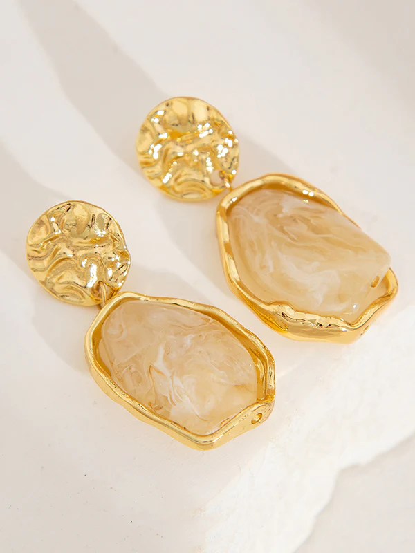 Irregularity Geometric Shiny Earrings Accessories - Image 12