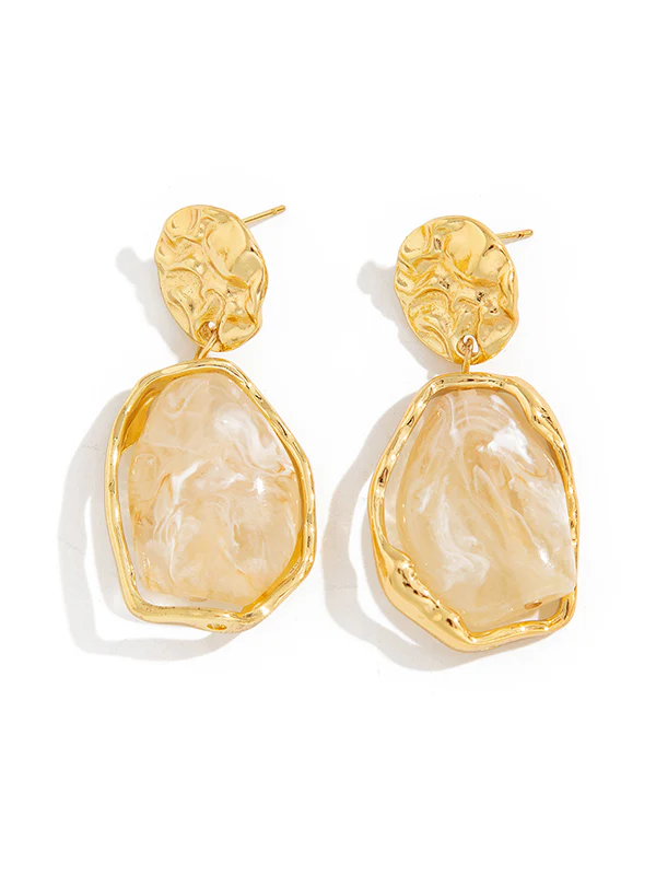 Irregularity Geometric Shiny Earrings Accessories - Image 13